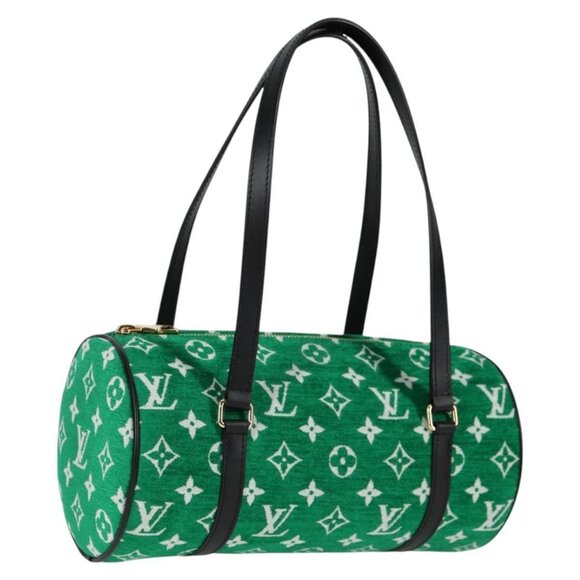 LOUIS VUITTON Monogram Jaguar Papillon Hand Bag Green M46206 LV Auth KD238AM - Picture 1 of 16